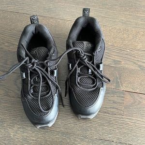 Capezio black hip hop little girl shoe